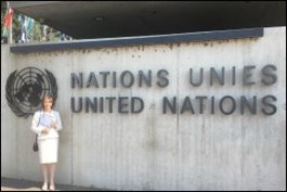 Roisin Mallon at the UN